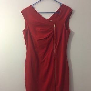 Red Calvin Klein Dress